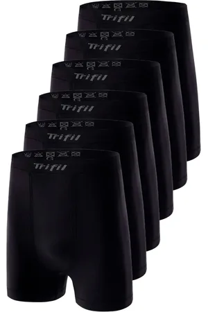 TRIFIL Kit com 6 Cuecas Boxer 4411 Plus Size