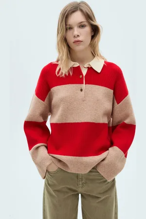 MANGO Suéter Tricot Oversized Color Block