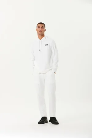 Traymon Calça Moleton Com Elástico Off White