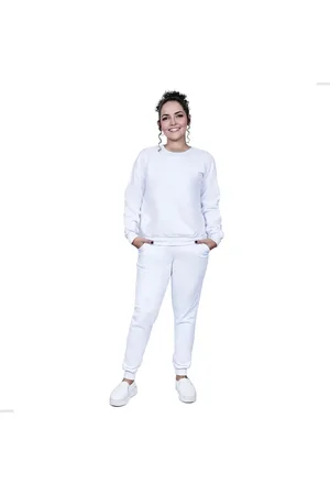 TECHMALHAS Conjunto Moletom Feminino Blusa Careca e Calça