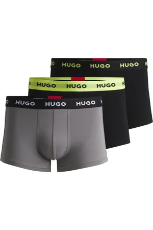 HUGO BOSS Pack De Três Boxers De Algodão Elástico Com Logo - M-M
