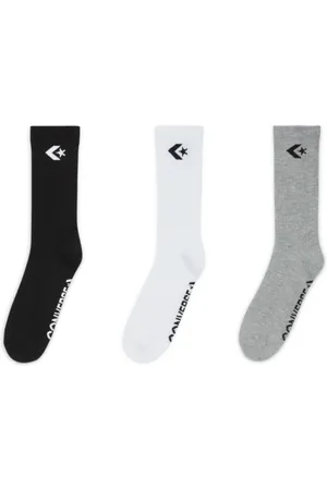 Converse Meia Cano Alto Skate Star Chevron (3 Pares)