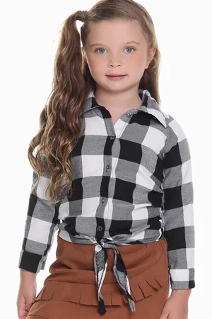 Infanti L - Camisa junina feminina de flanela Preta Muvilê 14