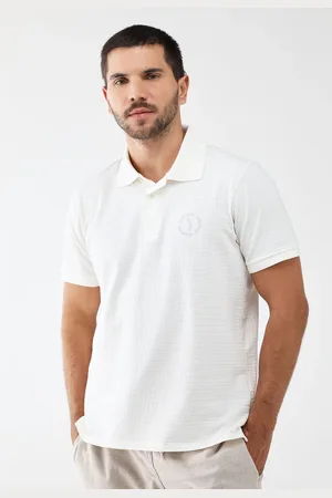 Aleatory Camisa Polo Reta Logo Bordado Branca