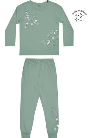 Elian Pijama Menina Coelhinhos Brilha no Escuro