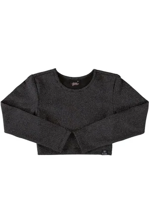 Gloss Infantil - Blusa Cropped em Malha com Lurex Juvenil