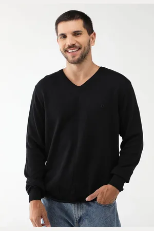Colcci Suéter Tricot Reta Logo Preta