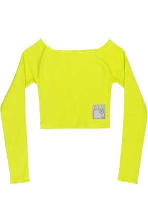 Gloss Infantil - Blusa Cropped Juvenil em Ribana Canelada