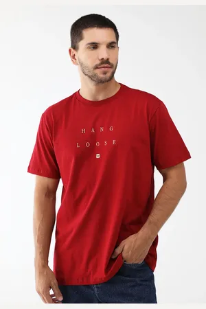 Hang Loose Camiseta Reta Logo Vermelha