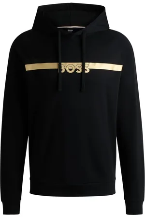 HUGO BOSS Moletom Com Capuz Regular De Algodão Com Logo - EG-XL