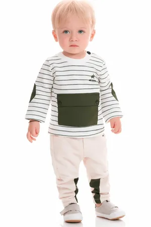 Ok & Friends Infantil - Conjunto Calça Manga Longa Off White Ok Pakita M Off-white