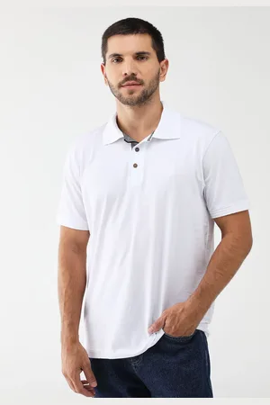 Aleatory Camisa Polo Slim Logo Bordado Branca