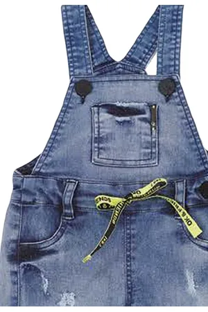 Ok & Friends Infantil - Jardineira Jeans Ok&Pakita G