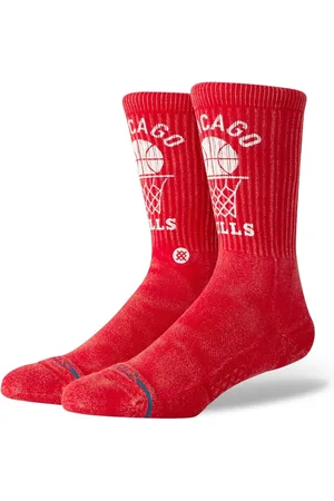 Stance Meia Vintage Chicago Bulls Vermelha