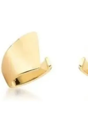 Ania Store Infantil - Piercing Liso Curvo Semijoia Banhada a Ouro 18K