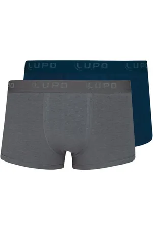 LUPO Kit com 2 Cuecas Sunga 480-002 Chumbo