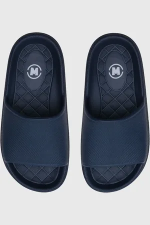 Molekinho Infantil - Chinelo Slide Liso Azul-Marinho
