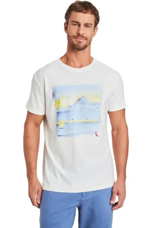 Reserva Camiseta Estampada Aquarela Lagoa