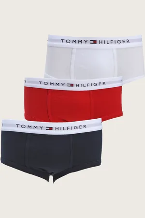 Tommy Hilfiger Kit 3pçs Cueca Slip Logo Azul-Marinho