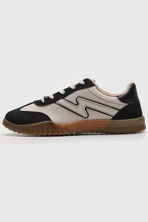 MOLECA Tênis Recorte Off-White