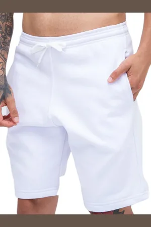 Mooboots Short Masculino Bermuda Urbania Moletom Premium Bermudas Moleton Branca Clara