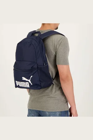 PUMA Mochila Phase Logo Azul-Marinho