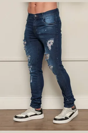 Avec Calça Jeans Masculina Super Skinny com Elastano Confortável e Estilosa
