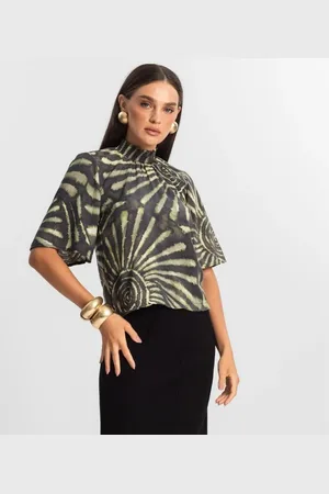 Endless Blusa Manga Flutuante de Viscose
