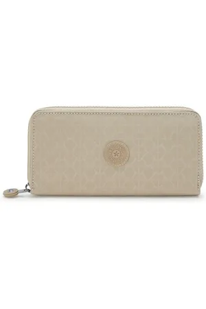 Kipling Carteira Money World Sign Beige Emb