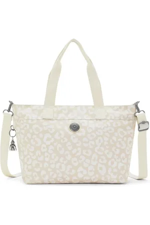Kipling Bolsa Colissa S White Cheetah J