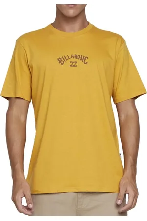 Billabong Camiseta Mid Arch Color SM25 Masculina Mostarda