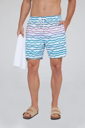 Traymon Bermuda Banho Estampada Branco