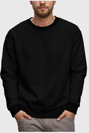 Benellys Kit 2 Moletons Masculinos Gola Redonda Preto Cinza Claro