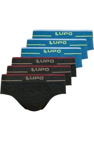 LUPO Kit com 6 Cuecas Slip 624-003