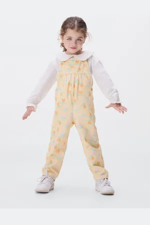 Hering Infantil - Jardineira Longa Menina Toddler Em Sarja