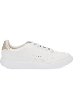 USAFLEX Tênis Feminino Couro Cadarço Elástico Casual AN08003