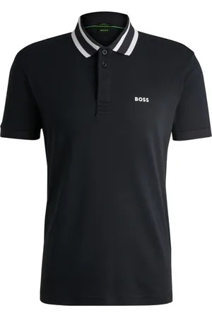 HUGO BOSS Polo De Algodão Interlock Com Logo - EP-XS