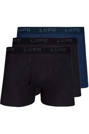 LUPO Kit com 3 Cuecas Boxer com Abertura 660-002