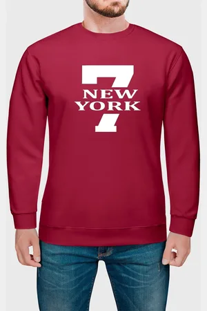 Benellys Moletom Gola Redonda Masculino Flanelado Estampa 7 New York