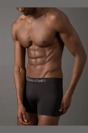 Calvin Klein Kit 3 Underwear Trunk Sem Costura Microfibra Cintura Baixa Cueca Calvin Klein