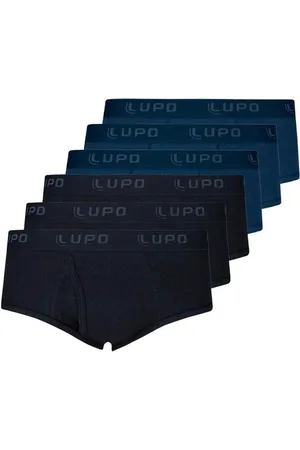 LUPO Kit com 6 Cuecas Slip com Abertura 546-002