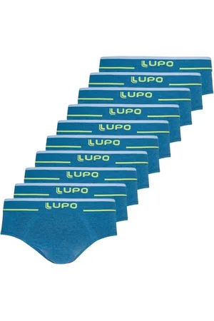 LUPO Kit com 10 Cuecas Slip 624-003