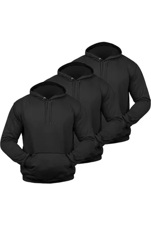 BIA Kit 3 Moletom Masculino Blusa de Frio Canguru com Capuz