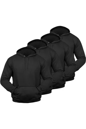 BIA Kit 4 Moletom Masculino Blusa de Frio Canguru com Capuz