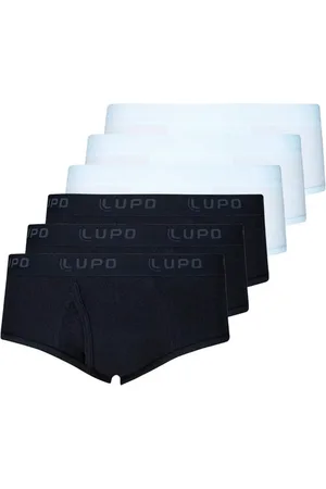 LUPO Kit com 6 Cuecas Slip com Abertura 546-002