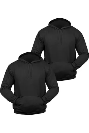 BIA Kit 2 Moletom Masculino Blusa de Frio Canguru com Capuz