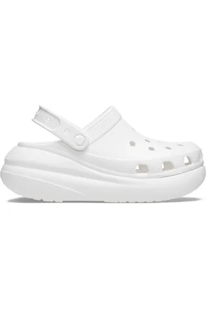 Crocs Sandália classic crush clog white - 36 Branco