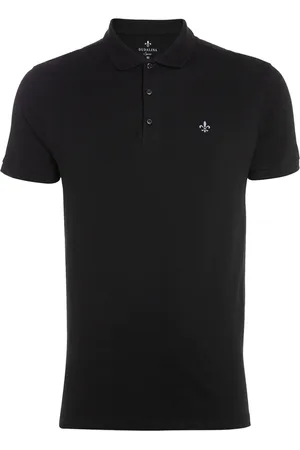 Dudalina Polo Masculina Essentials Extra Cotton Dark Icon Preta