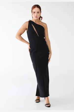 LANCA PERFUME Vestido Midi Ombro Único