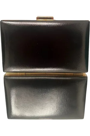 BELLA GIO REZENDE Clutch Festa Preta com detalhes Dourado